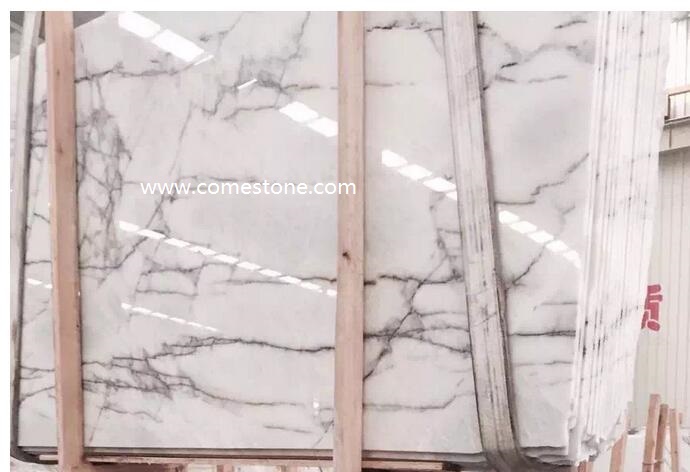 Italy White Ice  Marble Slab