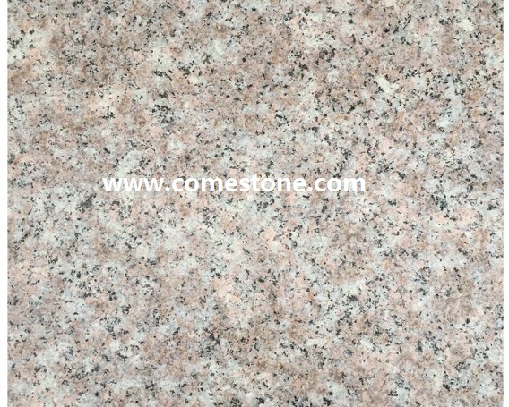 Peach red Bush hammmered Granite tile