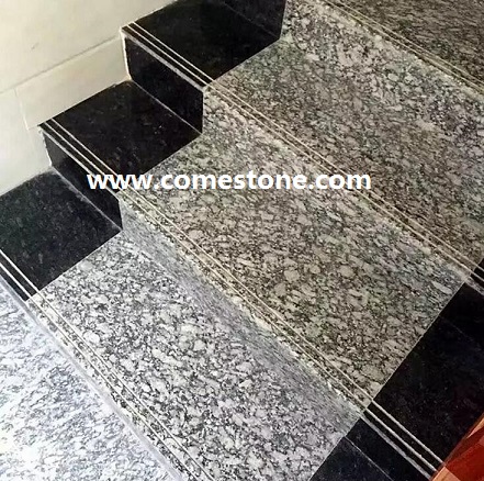 Spray white Granite Step stairs