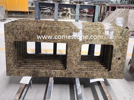 prefab  granite yelllow benchtop